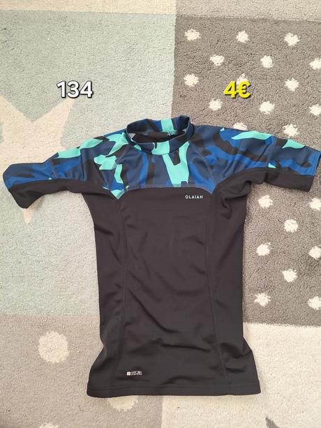 Uv tricko na kupanie 134, decathlon,134