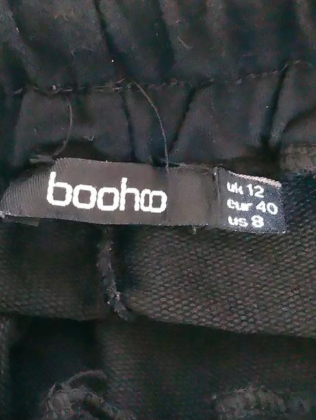 Dámske čierne tepláky, boohoo, s/m, m