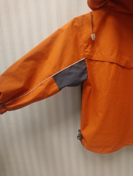 Oranžovo hnedo sivá prechodná bunda, haidi 104-110, 104