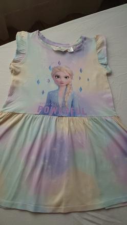Frozen elza bavlnené šaty hm, h&m,128