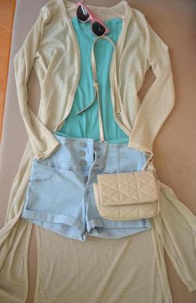 Sexi midi kardigán s rozpárkami xs/m,