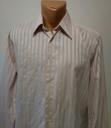 Pánska ružovo biela košeľa, kongress, l