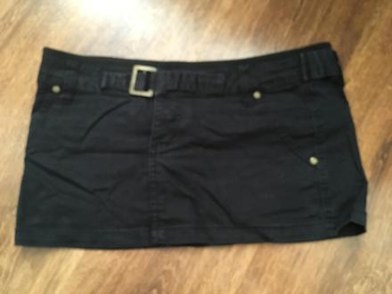 Čierna mini sukna, playboy,m