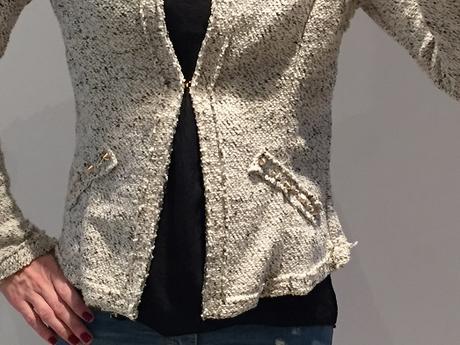 Melírovaný blazer/ sako, s