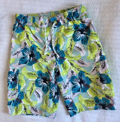 Plavky s nápaditým vzorom na 3 - 4r., marks & spencer,104