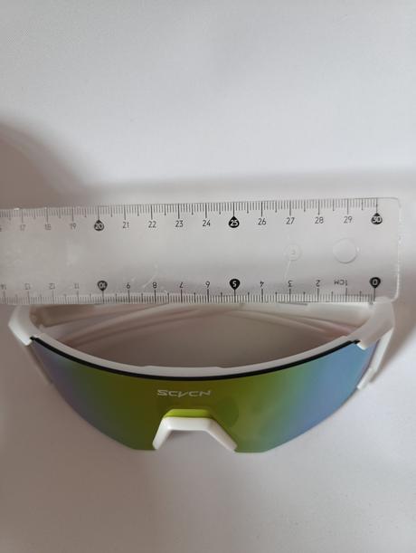 Cyklistické športové slnečné okuliare biely rám, 