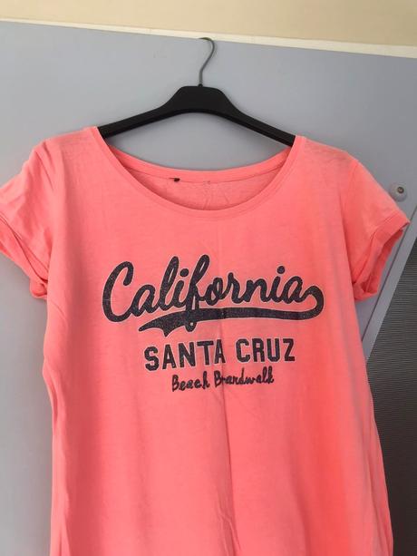 Neónkové tričko s potiskom, l