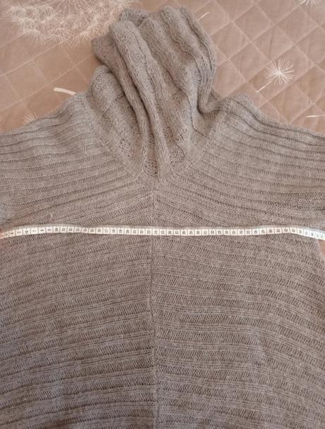 Pletene rolakove saty tunika, s