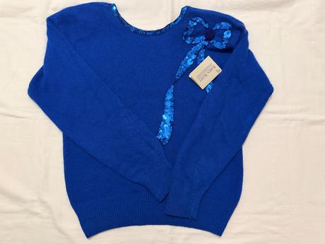 Hodvábny a vlnený sveter z 80. rokov, m