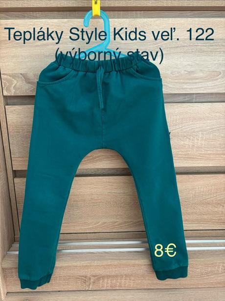 Tepláky pudlové style kids veľ. 122, 122