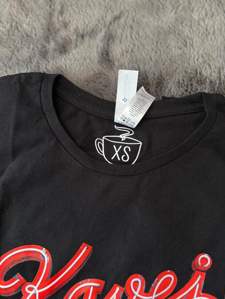Vtipné tričko kavej, xs