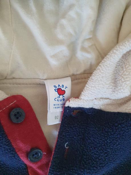 Mikina flísová podšitá, c&a,92