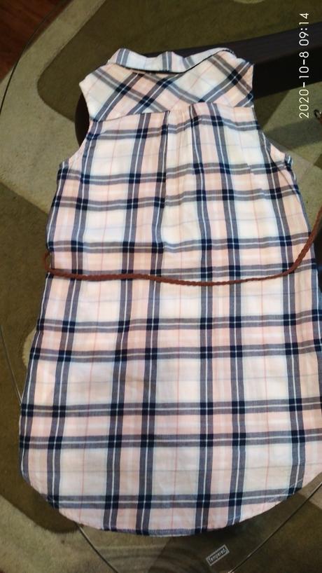 Tenke košeľové šaty, h&m,110