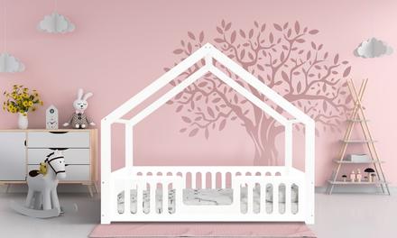 Detská posteľ domček, šírka (cm): 90,dĺžka (cm): 200