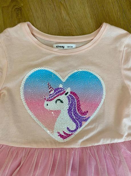 Šaty jednorožec, sinsay,128