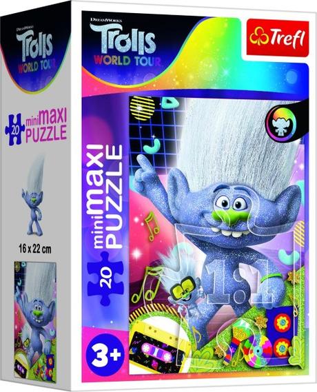 Mini maxi puzzle trolls - 20 ks balenie,