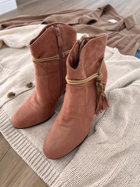 Ružové semišové botičky, 36