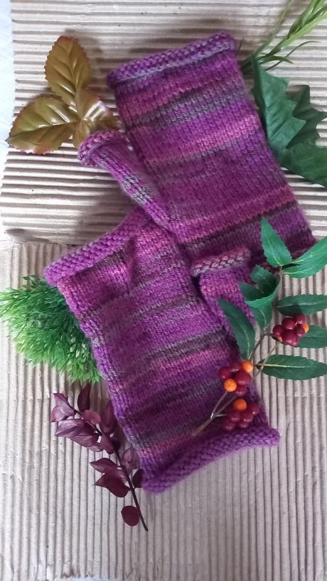 Ručné pletené rukavice bez prstekov 2., 