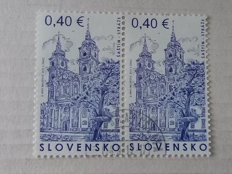 Šaštín - stráže poštová známka opečiatkovaná,