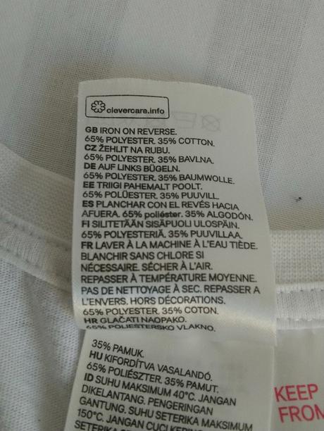 Dámsky biely top s nápisom, h&m, l/xl, h&m,xl