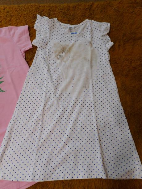 2x dievčenská nočná košieľka, h&m,128