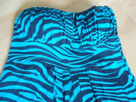 Letné šaty bez ramienok, xs