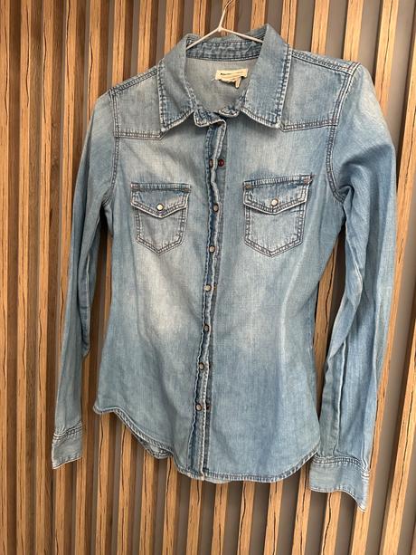 Denimová košeľa, h&m,34