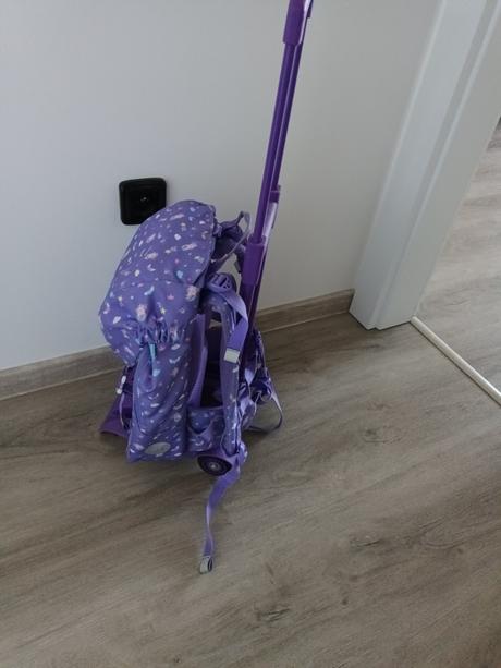 Školská taška beckmann s vozíkom na kolieskach,