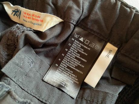 Krátke bavlnené nohavice h&m v. 104/110, h&m,104