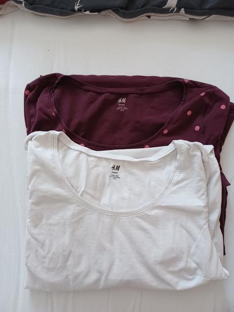 Tehotenské trička, h&m,38