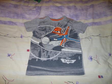 Šedé tričko c&a disney planes 104, c&a,104