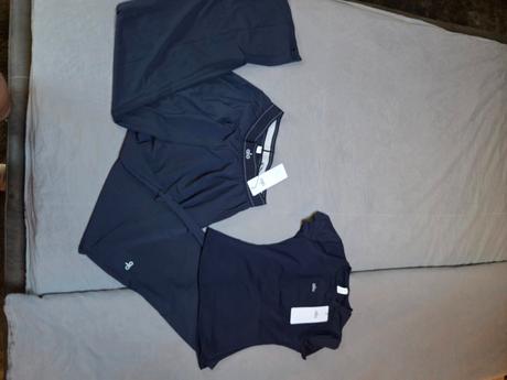 Set alo yoga (široké nohavice suit up + tr, m