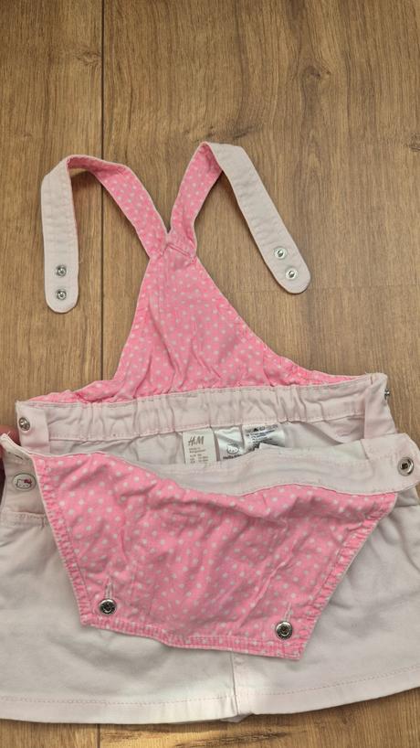 Riflove šaty na traky, h&m,86