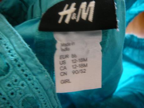 Dievcenske saty, h&m,86