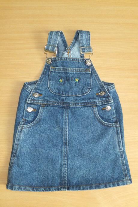 Riflová suknička, 80