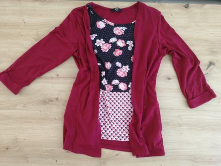 Tričko s cardiganom 2v1, s