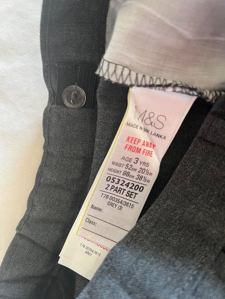 M&s sivé elegantné nohavice vel.98, marks & spencer,98