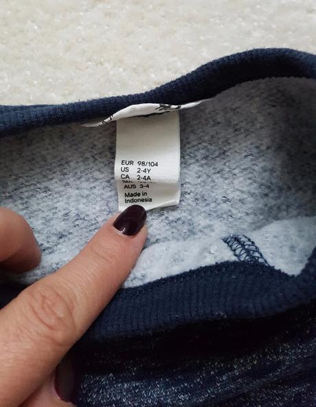 Hrubsia mikinka, h&m,104