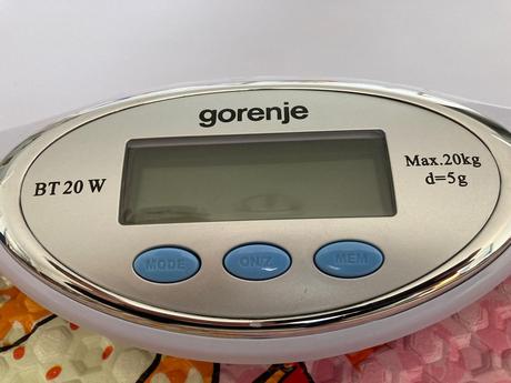 Digitálna detská váha gorenje bt 20 w do 20 kg, gorenje