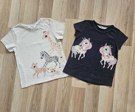 Tričká 2ks h&m, h&m,110