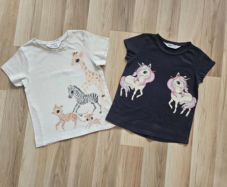Tričká 2ks h&m, h&m,110