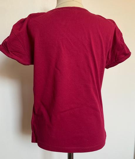 Jbc bordové tričko so sovou, 134