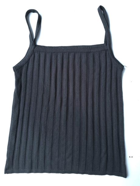 Vrúbkové tielko, s