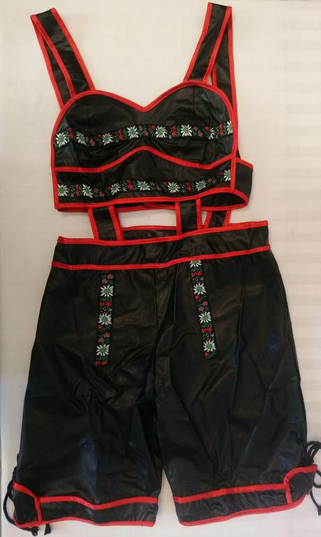 Tradičný luxusný kostým lederhosen pre ženy, m,