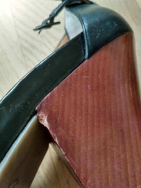 Cierne topanky, sandale, 39