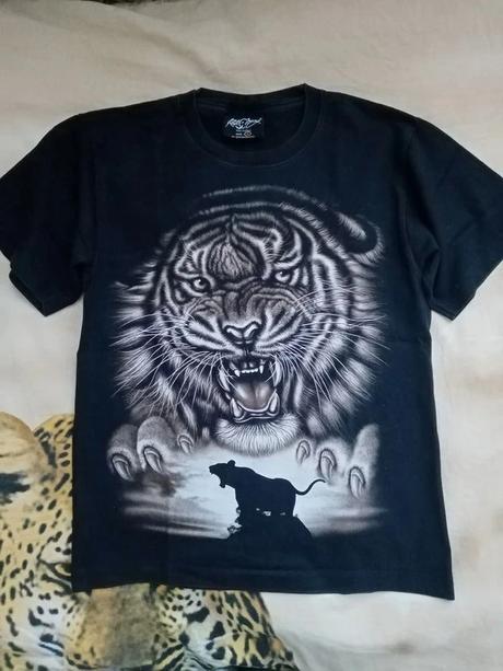 Tiger - svietiace tričko rook mang, s