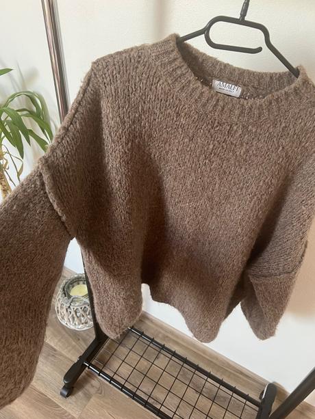 Ballistore dokonalý hnedý oversize sveter, 