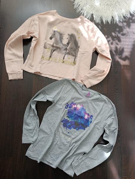 Dievčenský set mikina a tričko, h&m,158