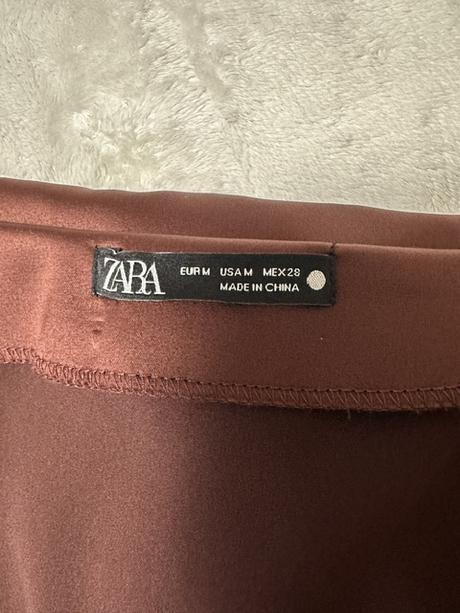 Hnedá blúzka zn. zara + darček šatka, zara,m
