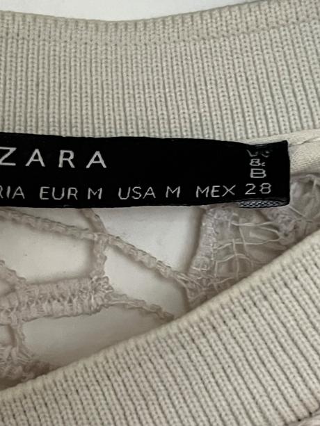 Zara krasne cipkovane tricko zara velk m podsite ,, zara,m